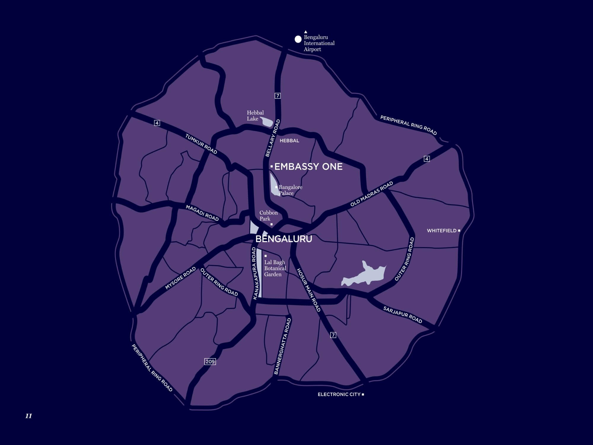 Four Seasons Private Residences at Embassy ONE Hebbal Location Map